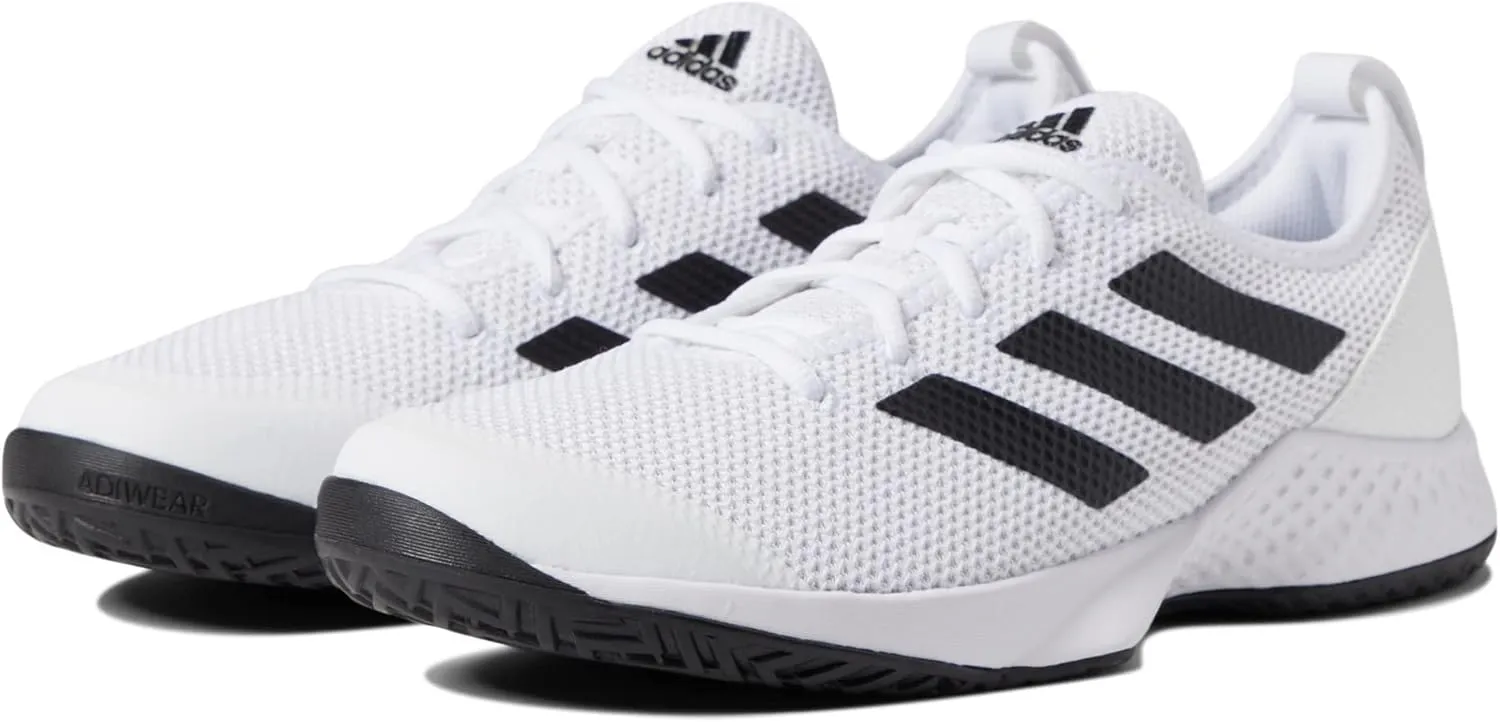 adidas Courtflash Tennis Shoes White/Black/White 7 D (M)