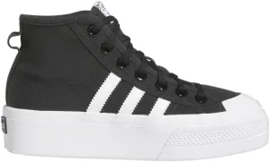 adidas Kids Boys Nizza High Platform Sneakers Shoes Casual - Black - Size 5 M