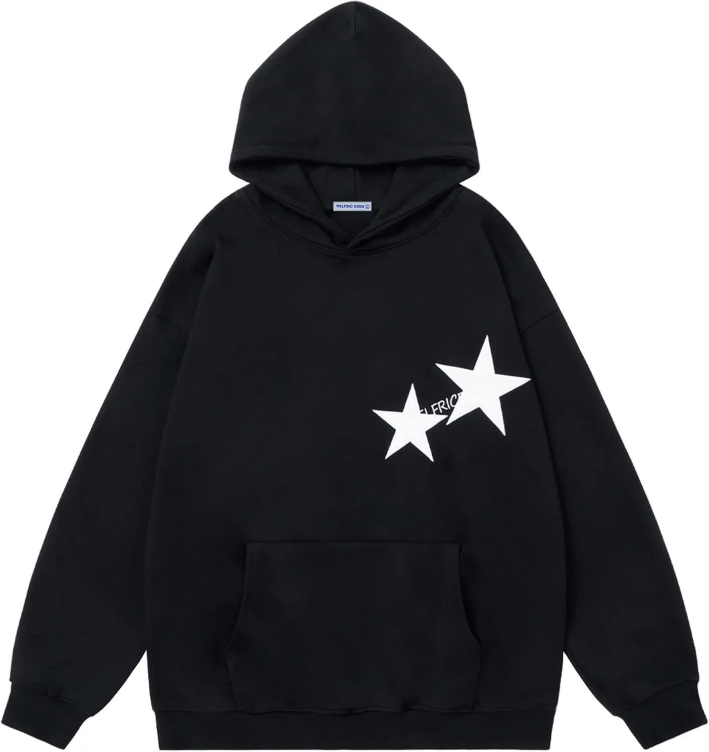 Aelfric Eden Star Hoodies Y2k Oversized Graphic Hoodies Aesthetic 90s Crewneck Sweatshirt Long Sleeve Pullover Tops