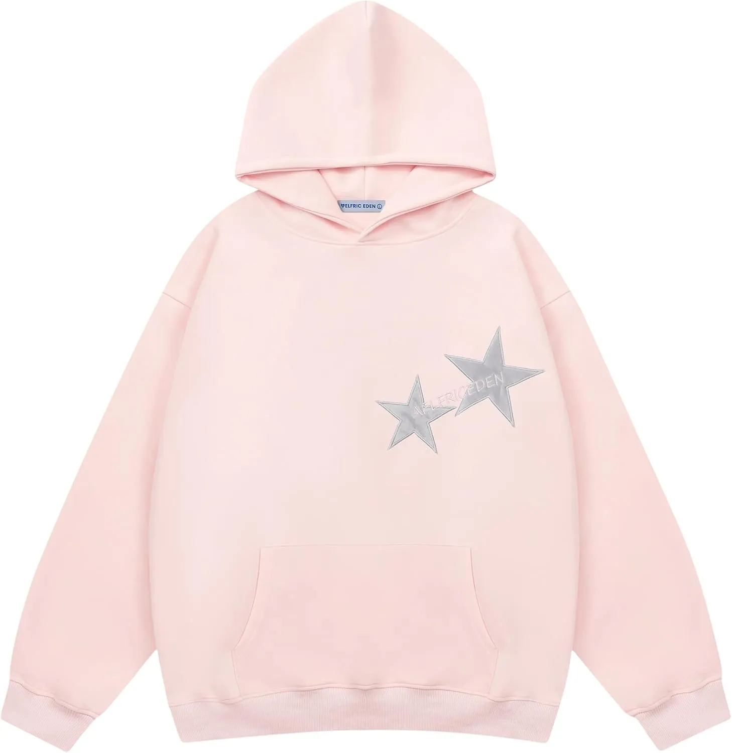 Aelfric Eden Star Hoodies Y2k Oversized Graphic Hoodies Aesthetic 90s Crewneck Sweatshirt Long Sleeve Pullover Tops