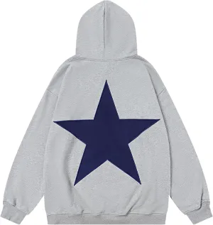 Aelfric Eden Star Hoodies Y2k Oversized Graphic Hoodies Aesthetic 90s Crewneck Sweatshirt Long Sleeve Pullover Tops