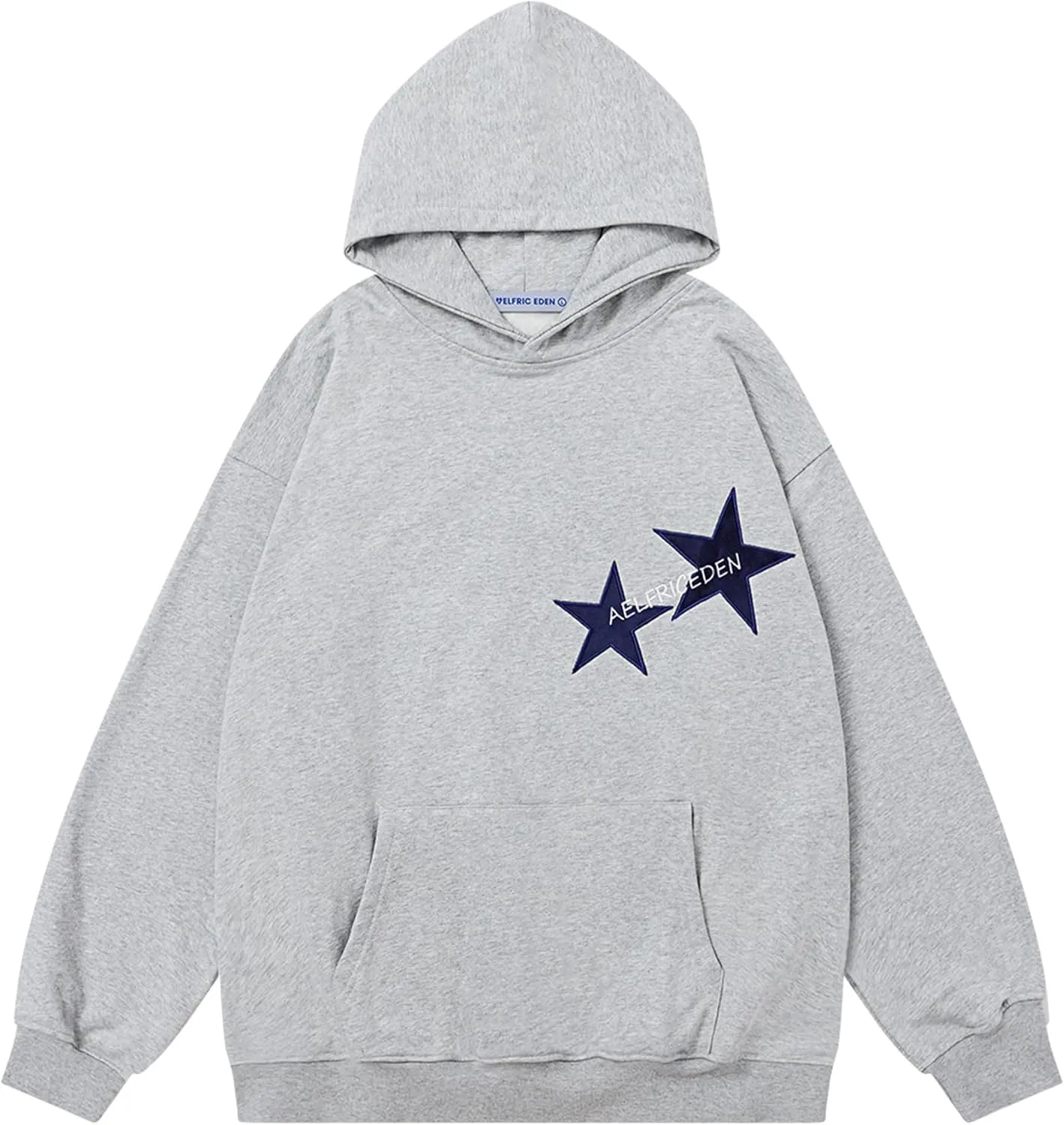 Aelfric Eden Star Hoodies Y2k Oversized Graphic Hoodies Aesthetic 90s Crewneck Sweatshirt Long Sleeve Pullover Tops