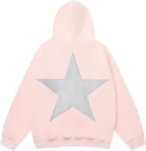 Aelfric Eden Star Hoodies Y2k Oversized Graphic Hoodies Aesthetic 90s Crewneck Sweatshirt Long Sleeve Pullover Tops