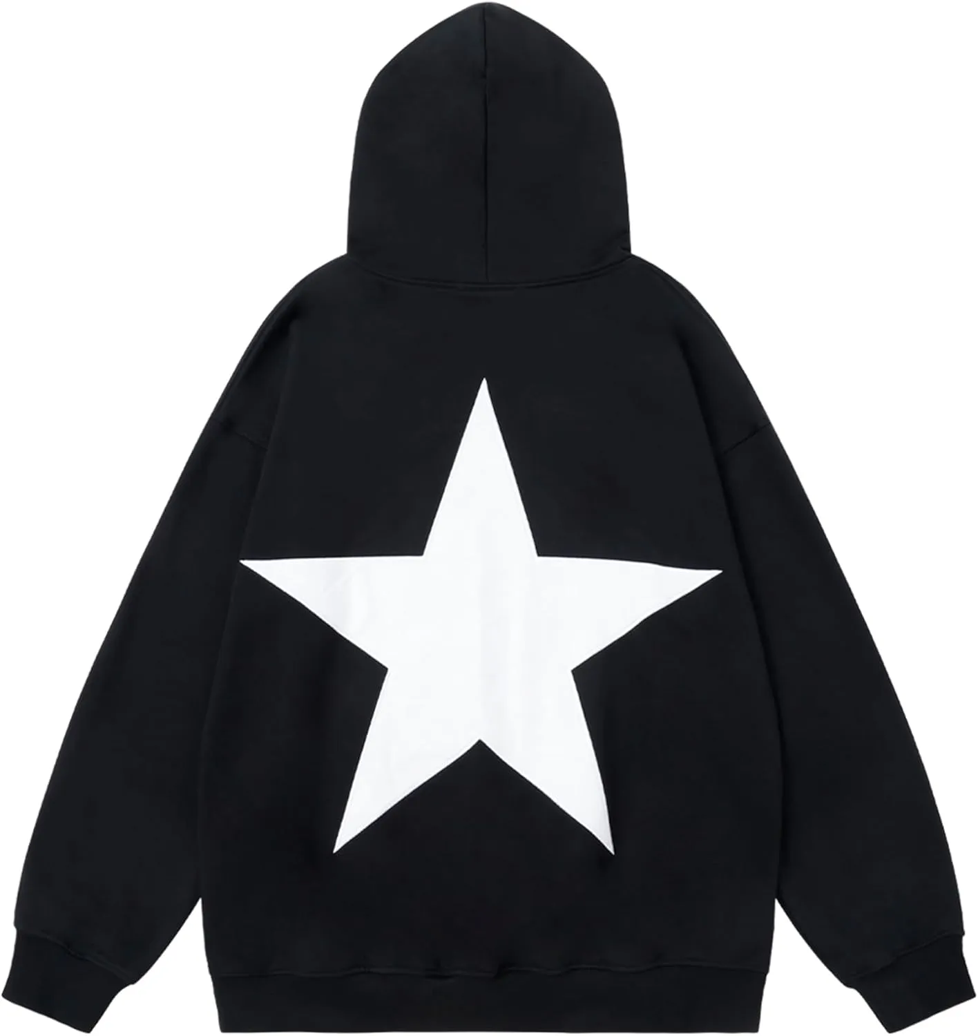 Aelfric Eden Star Hoodies Y2k Oversized Graphic Hoodies Aesthetic 90s Crewneck Sweatshirt Long Sleeve Pullover Tops