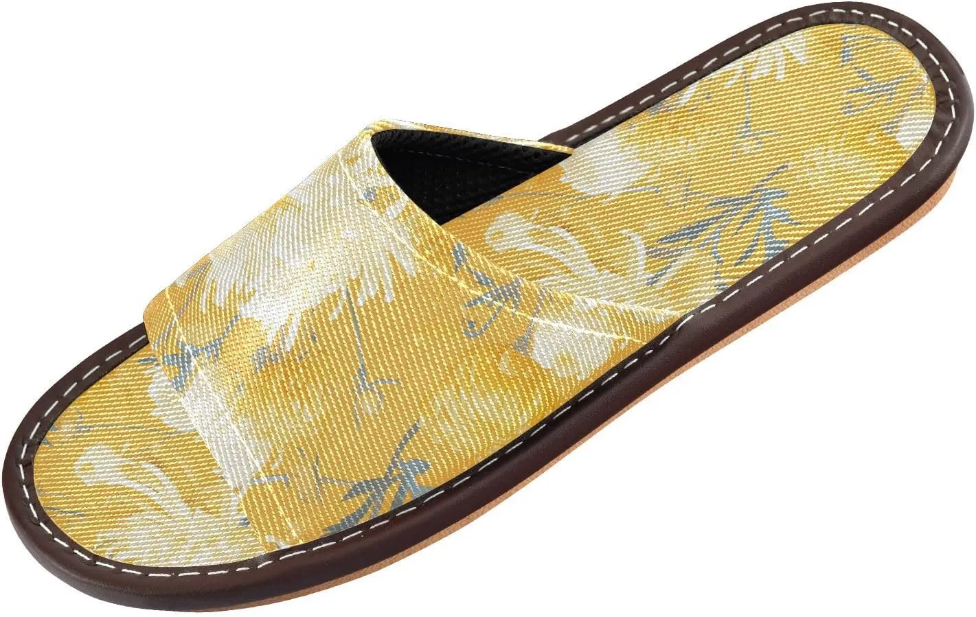 Aesthetic Chrysanthemum Flowers Women Men's Spa Slippers Washable Beach Sandals for Home Bedroom Outdoor