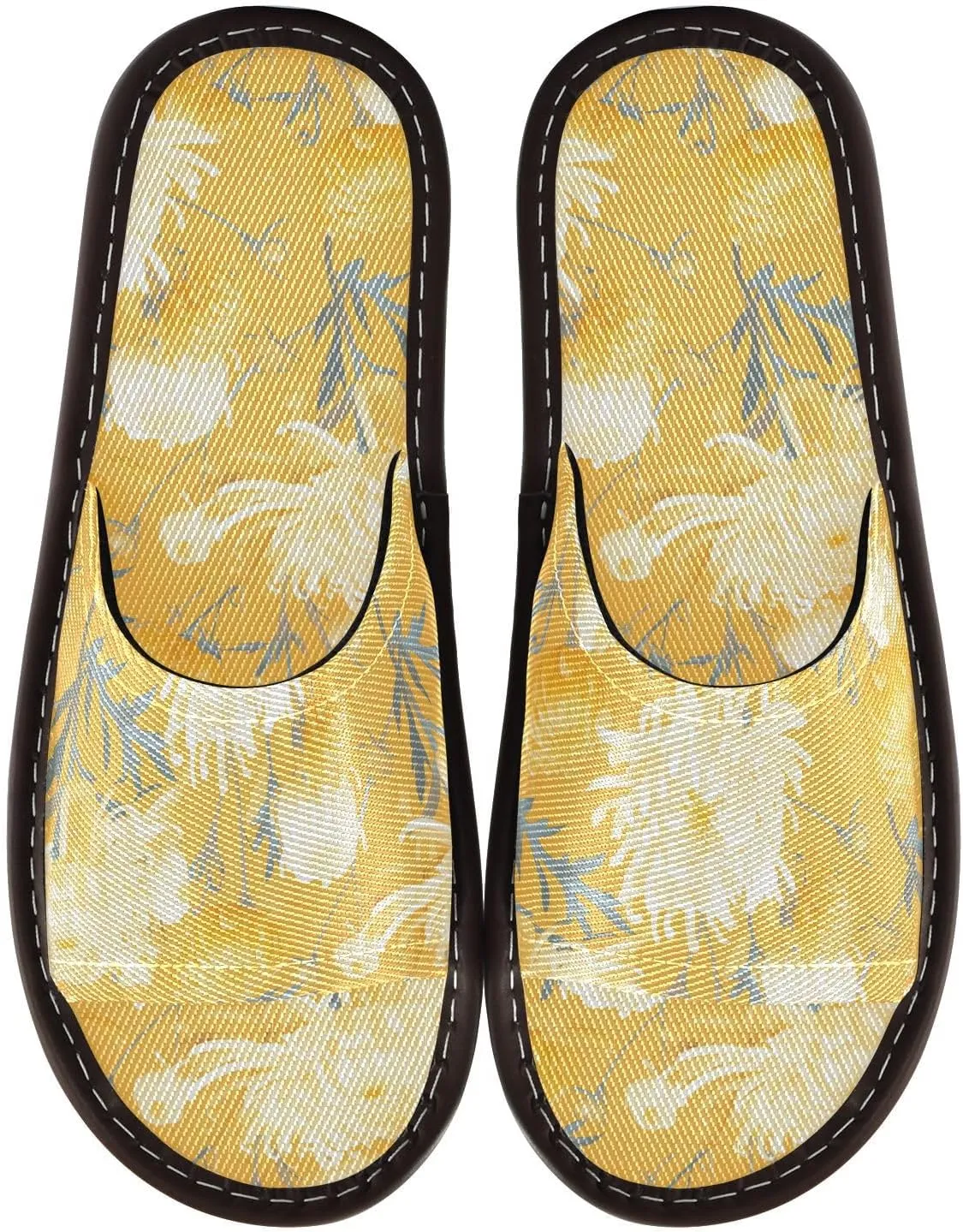 Aesthetic Chrysanthemum Flowers Women Men's Spa Slippers Washable Beach Sandals for Home Bedroom Outdoor