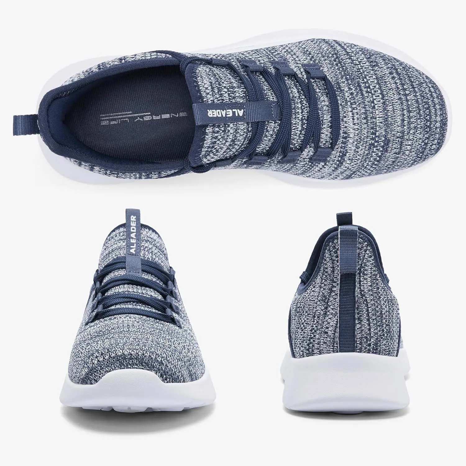 ALEADER Men's Energycloud Slip On Running Walking Shoes Cushion Lightweight Sneakers