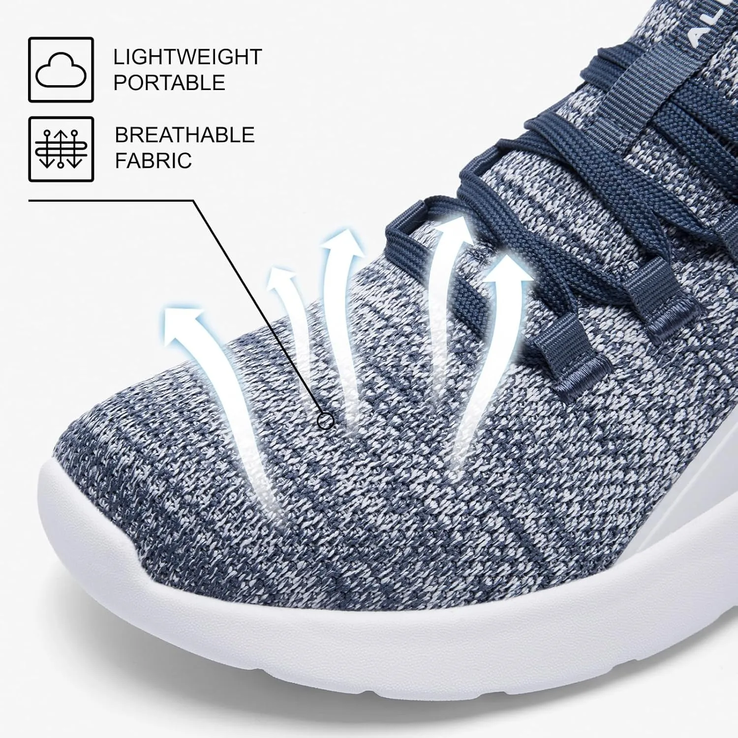 ALEADER Men's Energycloud Slip On Running Walking Shoes Cushion Lightweight Sneakers