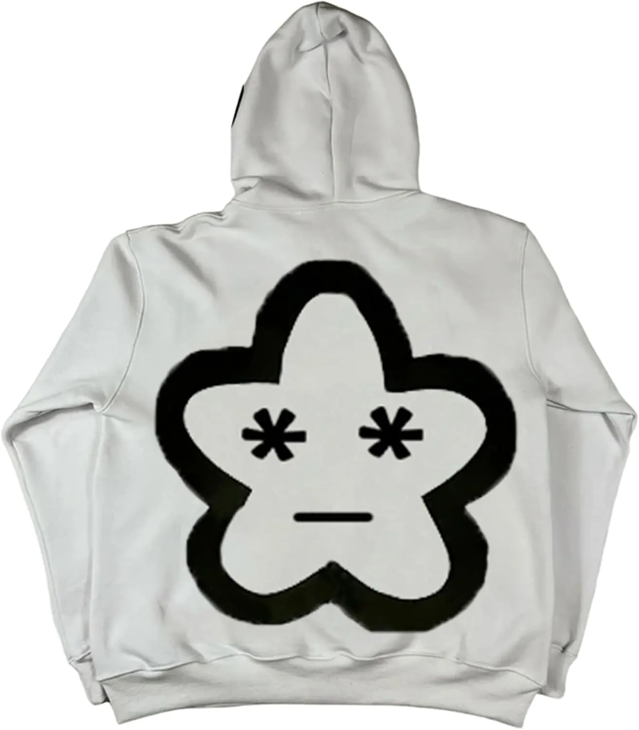 Amiblvowa Y2K Zip Up Hoodie Men Women Star Letter Graphic Hoodies Vintage Aesthetic Hooded Sweatshirt Harajuku Jacket