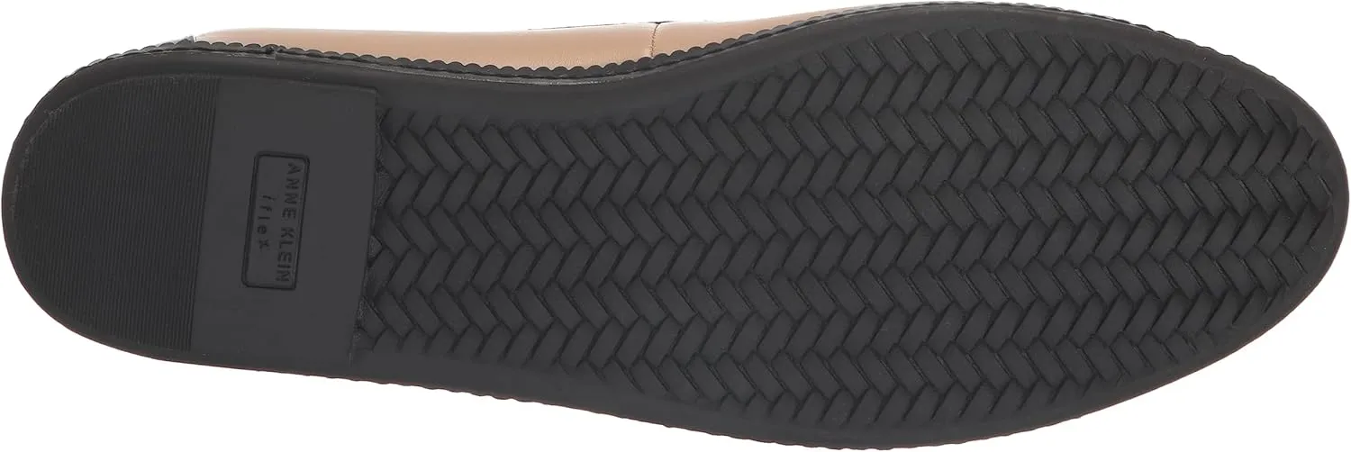 Anne Klein Womens Ember Faux Leather Round Toe Ballet Flats