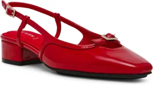 Anne Klein Womens Natalie Buckle Slingback Heels