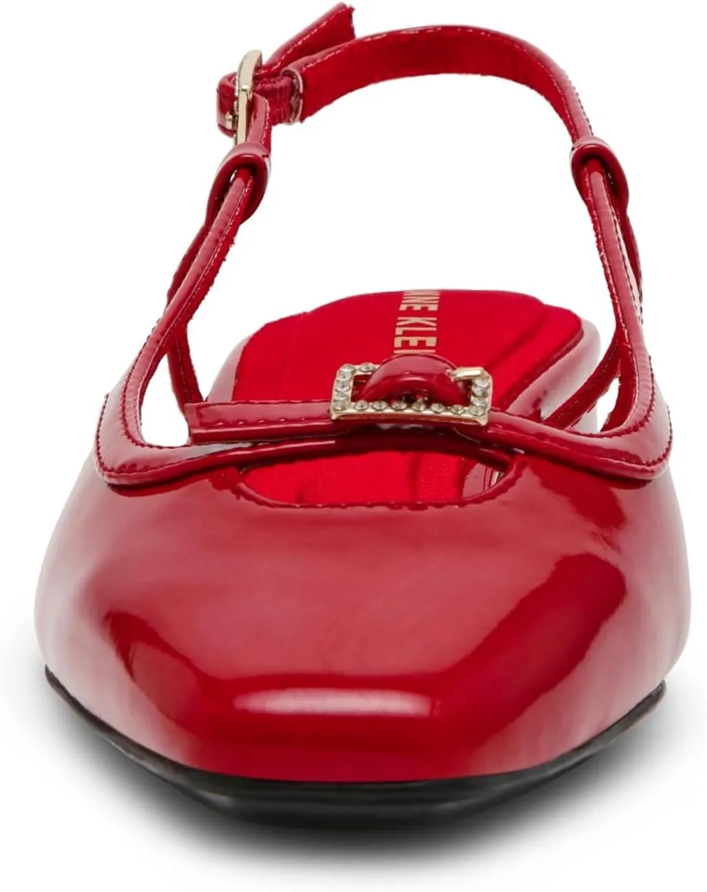 Anne Klein Womens Natalie Buckle Slingback Heels