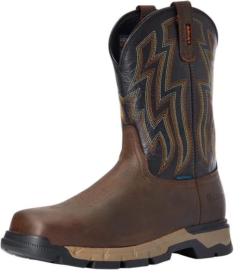 Ariat Heritage Roughstock Western Boot - Men's Square Toe Leather Work Boot