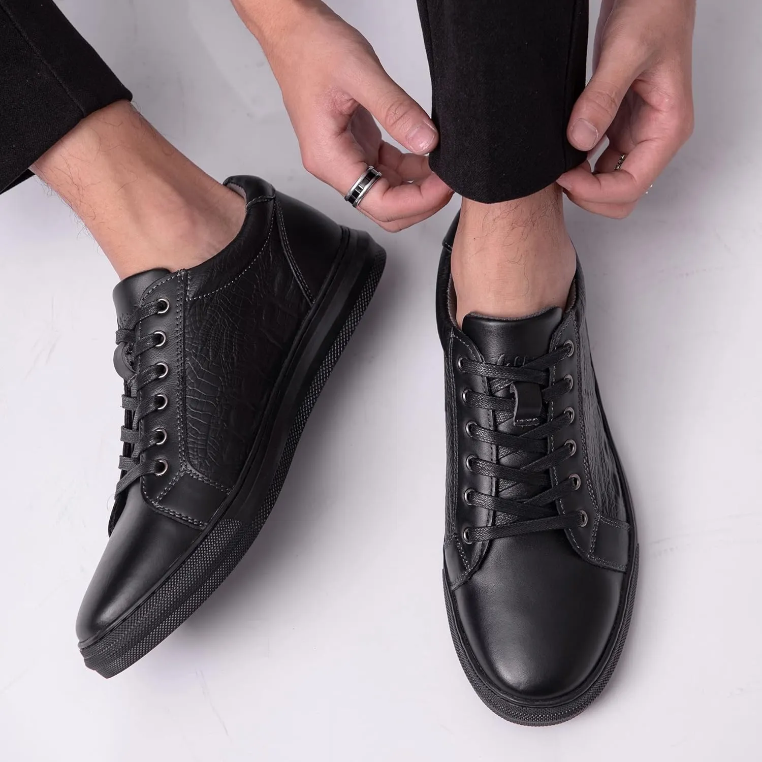 Arkbird Mens Fashion Sneakers Classic Casual Dress Shoes Stylish Lace-up Oxford Shoes for Men