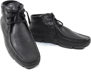 Baldinini Men's Black Soft Leather Comfort Winter Ankle Boots