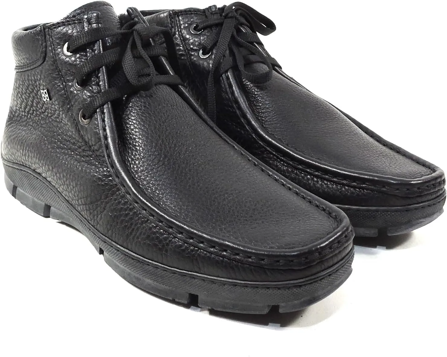 Baldinini Men's Black Soft Leather Comfort Winter Ankle Boots