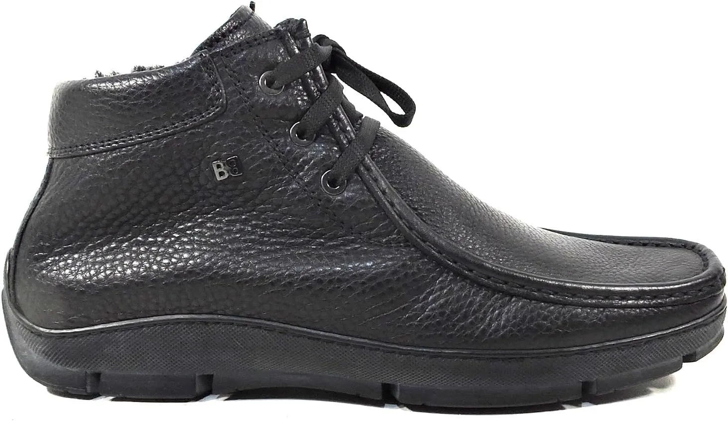 Baldinini Men's Black Soft Leather Comfort Winter Ankle Boots
