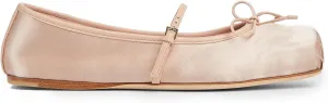 Ballet Flats Shoes for Women, Bows Slip On Comfortable Closed Square Toe Flats for Casual Dressy