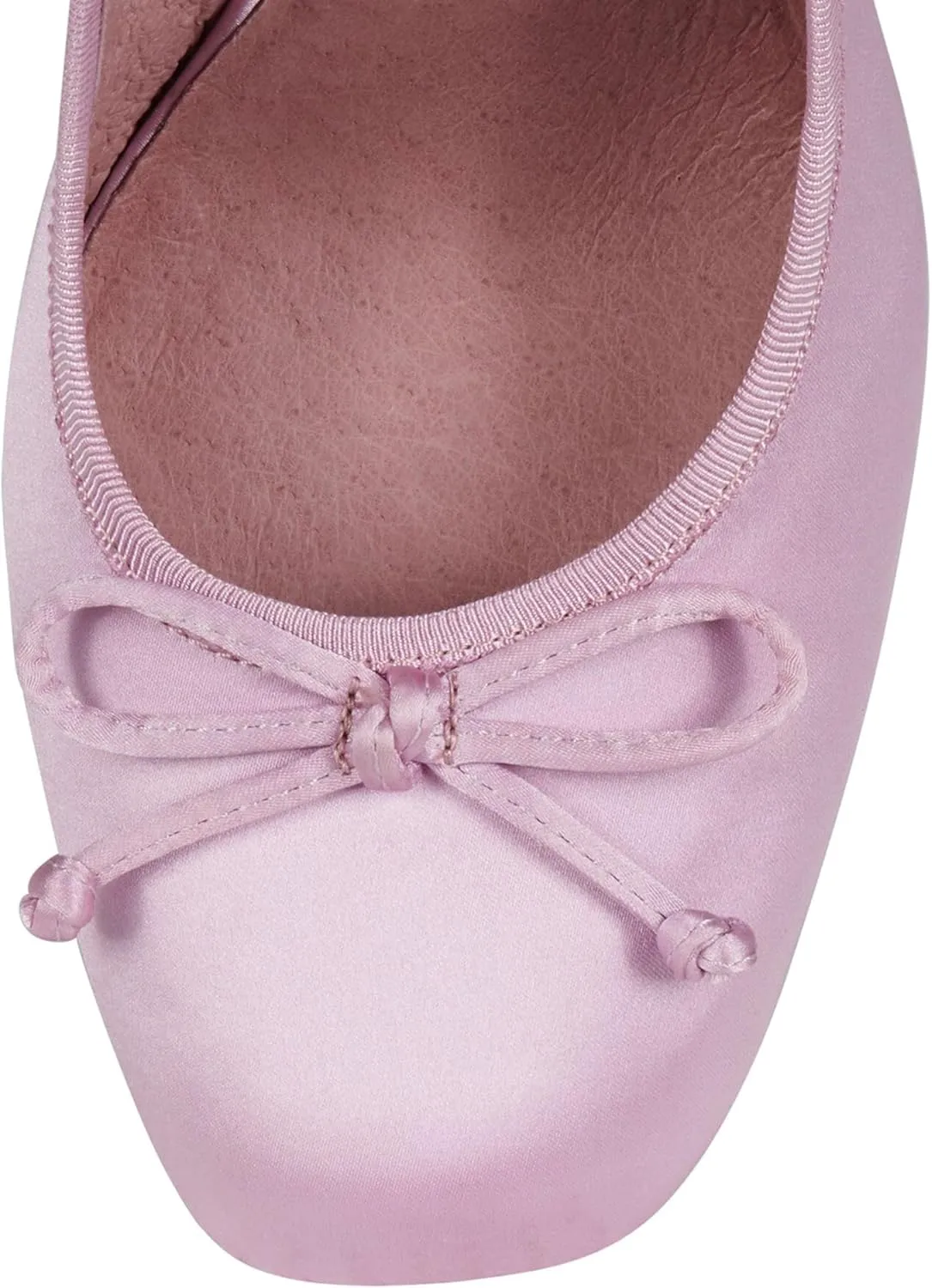 Ballet Heels for Women Elegant Mary Jane Ballet Flats Lace-Up Round Toe with Bow Casual and Stylish Footwear for Everyday Wear