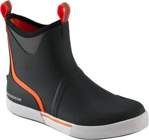 BASSDASH Men’s 6" Waterproof Deck Boots with Breathable Lining Anti-slip Neoprene Rubber Ankle Rain Boots for Fishing Boating