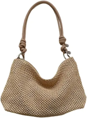 Beach Tote Bags for Women, Summer Slouchy Hobo Shoulder Crossbody Bag Womens Boho Purses and Handbags
