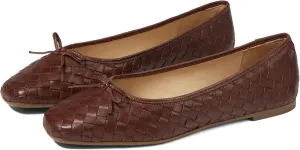 Bernardo Gwynn Woven - Flats for Women - Slight Block Heels - Bow Detailing - Square Toe Silhouette