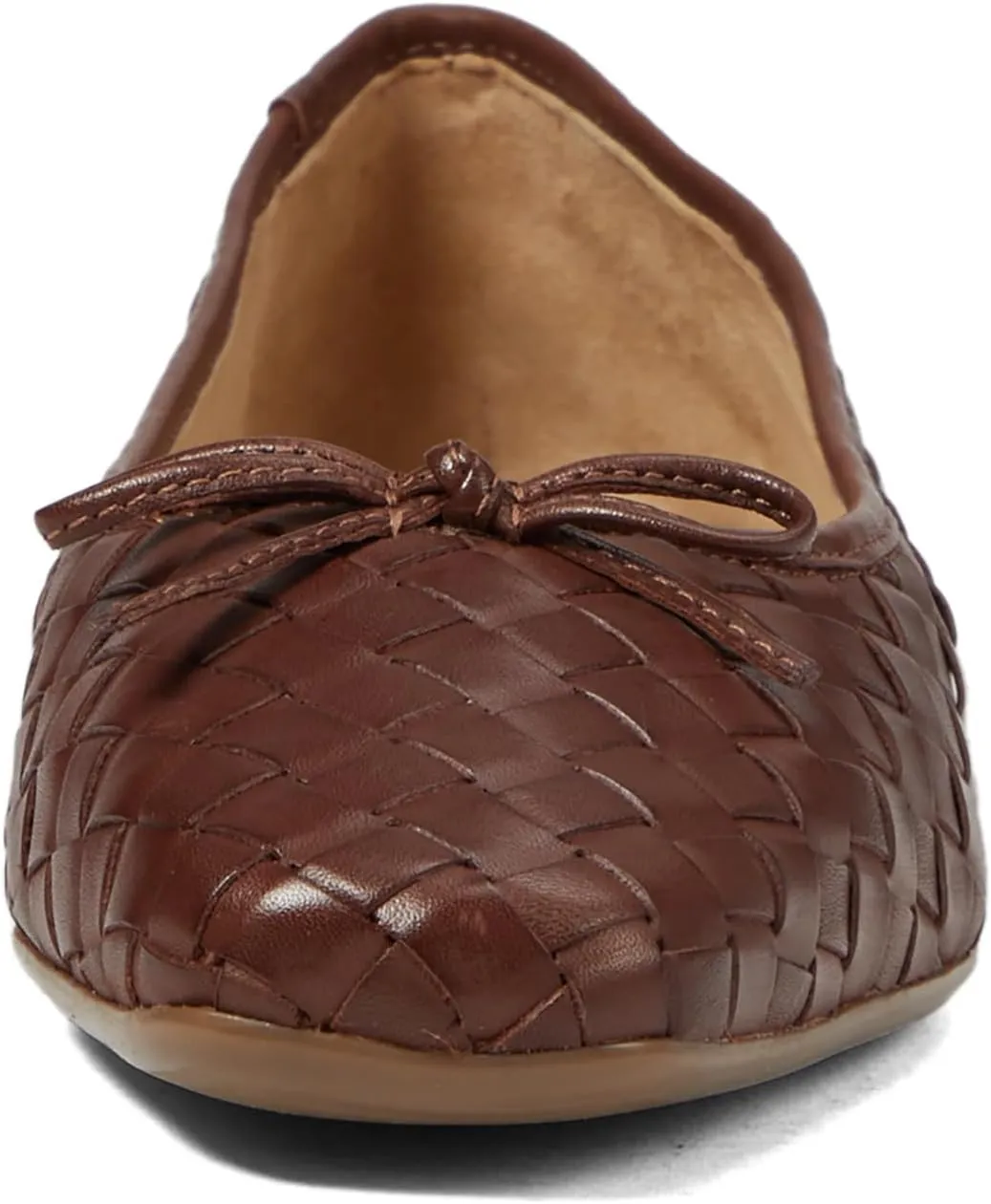 Bernardo Gwynn Woven - Flats for Women - Slight Block Heels - Bow Detailing - Square Toe Silhouette