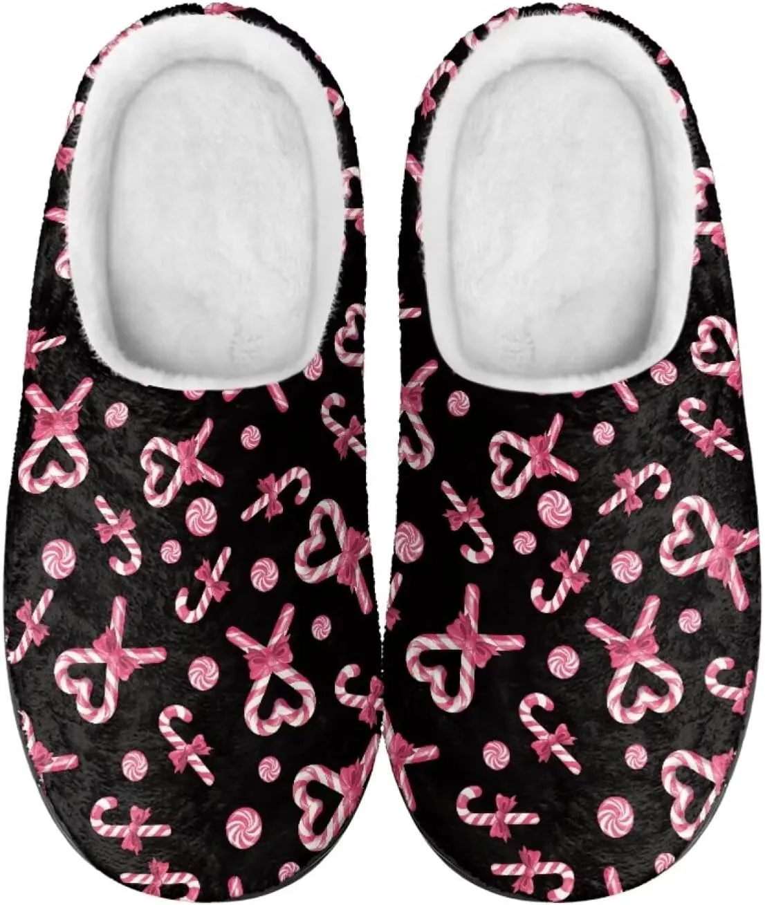Binienty Women Bedroom Slippers Arch Support Non Slip Fuuzy Slippers Indoor Winter Shoes