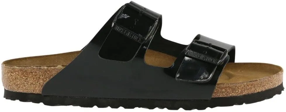 Birkenstock Arizona Black Patent Womens Sandals Size 38 EU