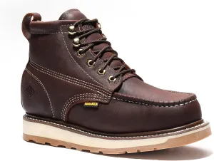 Bonanza Boots FRONTIER DUAL 6" Moc Toe Work Boot - Premium Leather, Comfort Insole & Tough Wedge Outsole