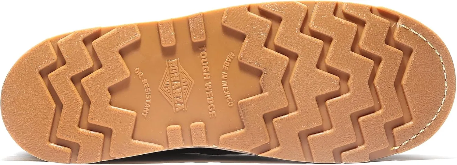 Bonanza Boots FRONTIER DUAL 6" Moc Toe Work Boot - Premium Leather, Comfort Insole & Tough Wedge Outsole