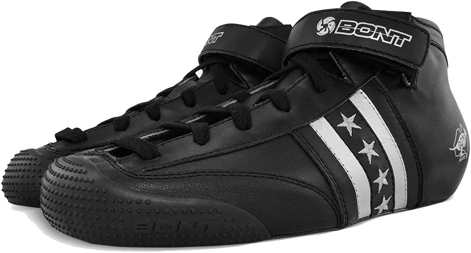 Bont Roller Skates - Children's Quadstar with Glow Light Up Led Wheels - Indoor and Outdoor - 100% Leather - Youth - Boys - Girls - Kids