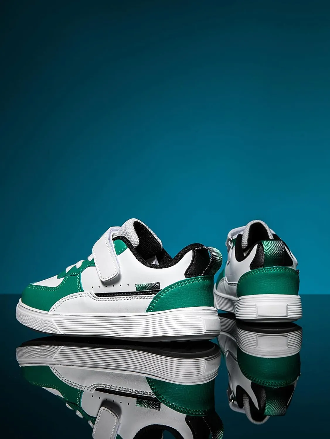 Boys and Girls Board Shoes Adjustable Hook and Loop Classic Low Top Kids Sneakers