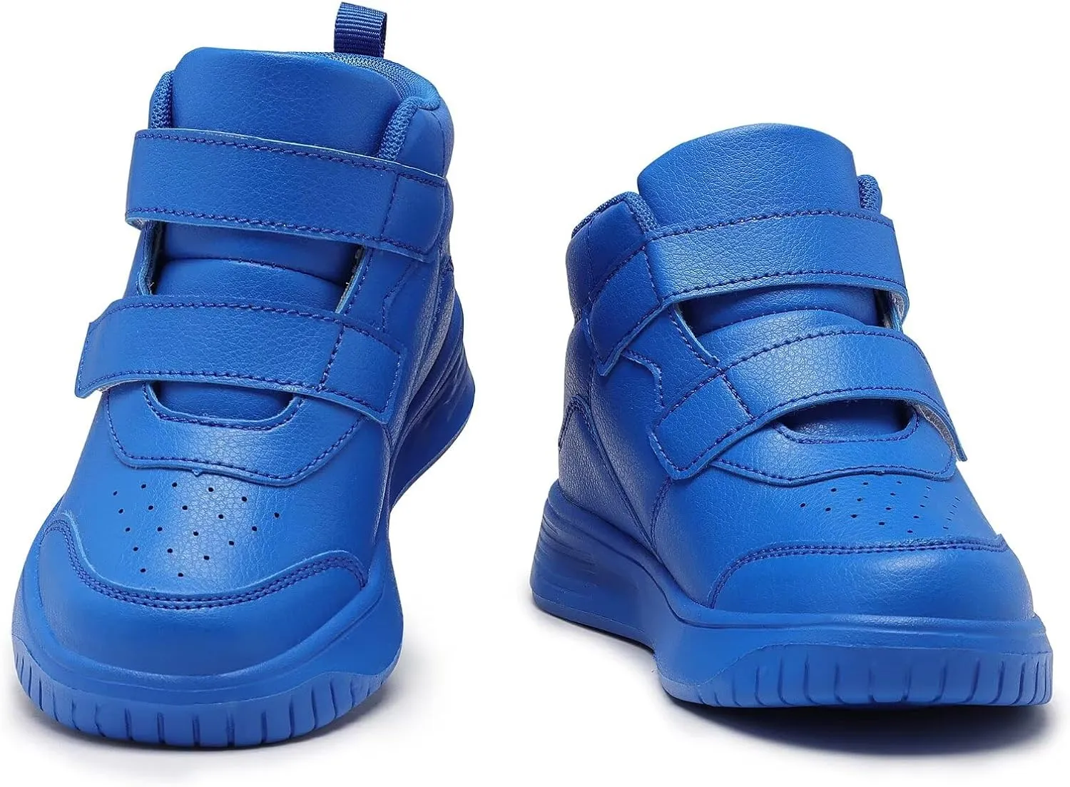 Boys Girls Sneakers for Kids High Top Casual Lightweight Classic Adjustable Strap Dual Hook and Loops Running Shoes