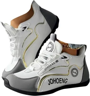 Breathable Lace-up Round Toe Sneakers