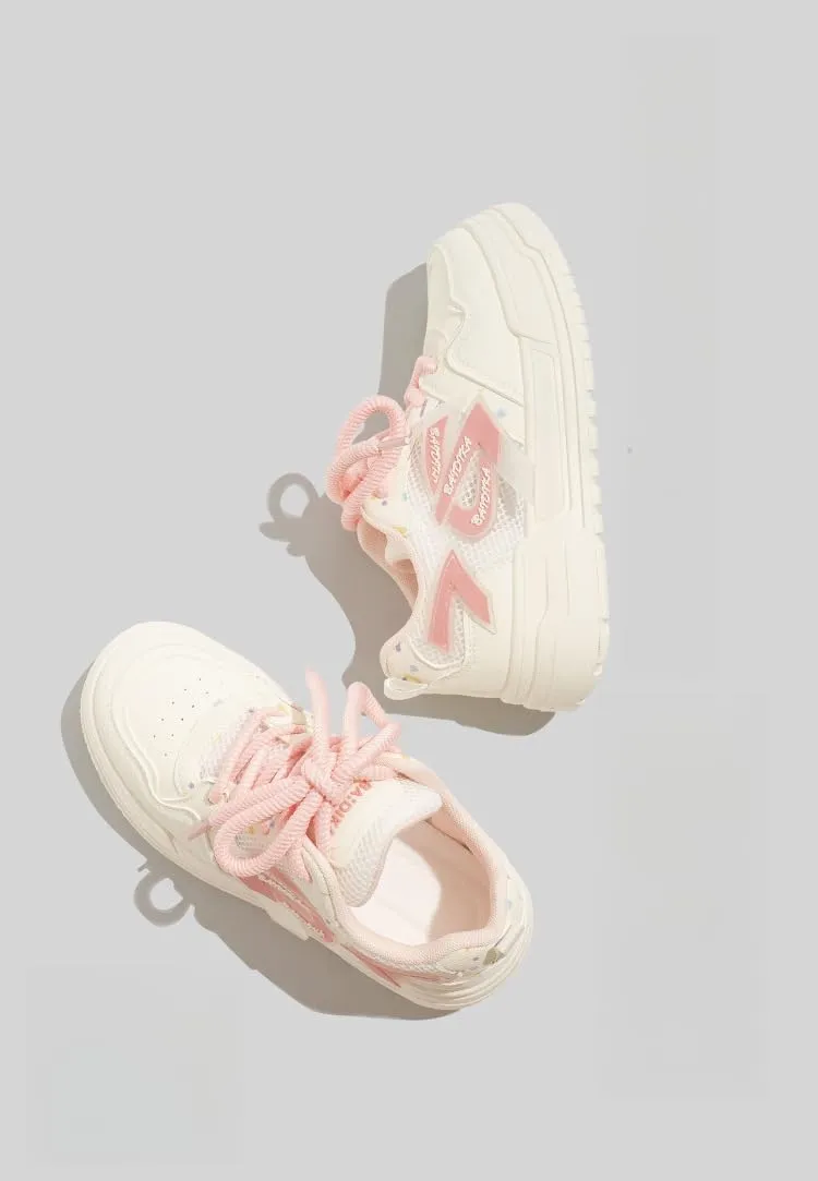Candy Dopamine Chunky Sneakers for Women & Girls - Y2K Harajuku Kawaii Shoes, Retro Breathable Mesh Trainers with Thick Sole for Back to School, Birthday Gifts, All-Match Minimalist Streetwear Style