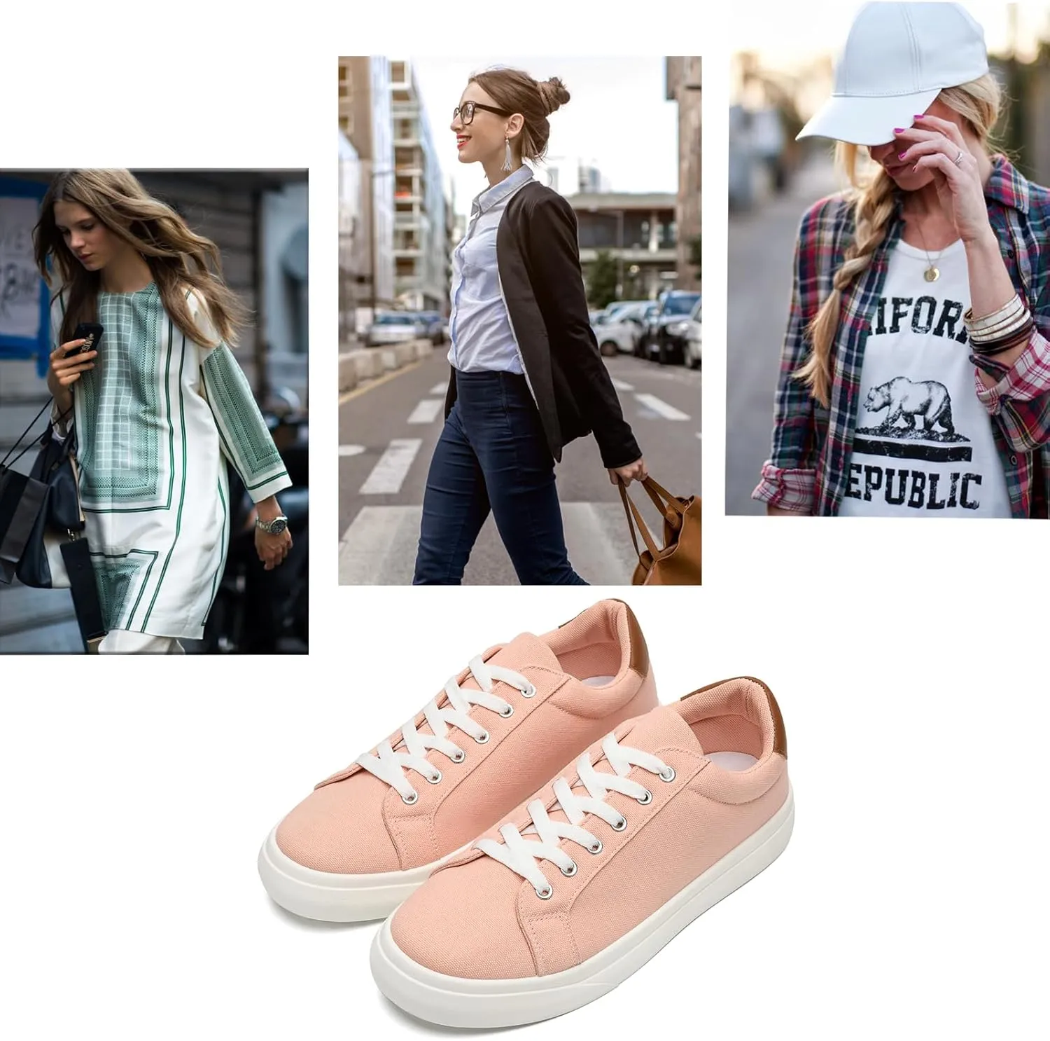Canvas Shoes for Women and Men Low Top Lace Up Shoes Comfortable Tennis Shoes, Women's Fashion Sneakers Classic Casual Shoes