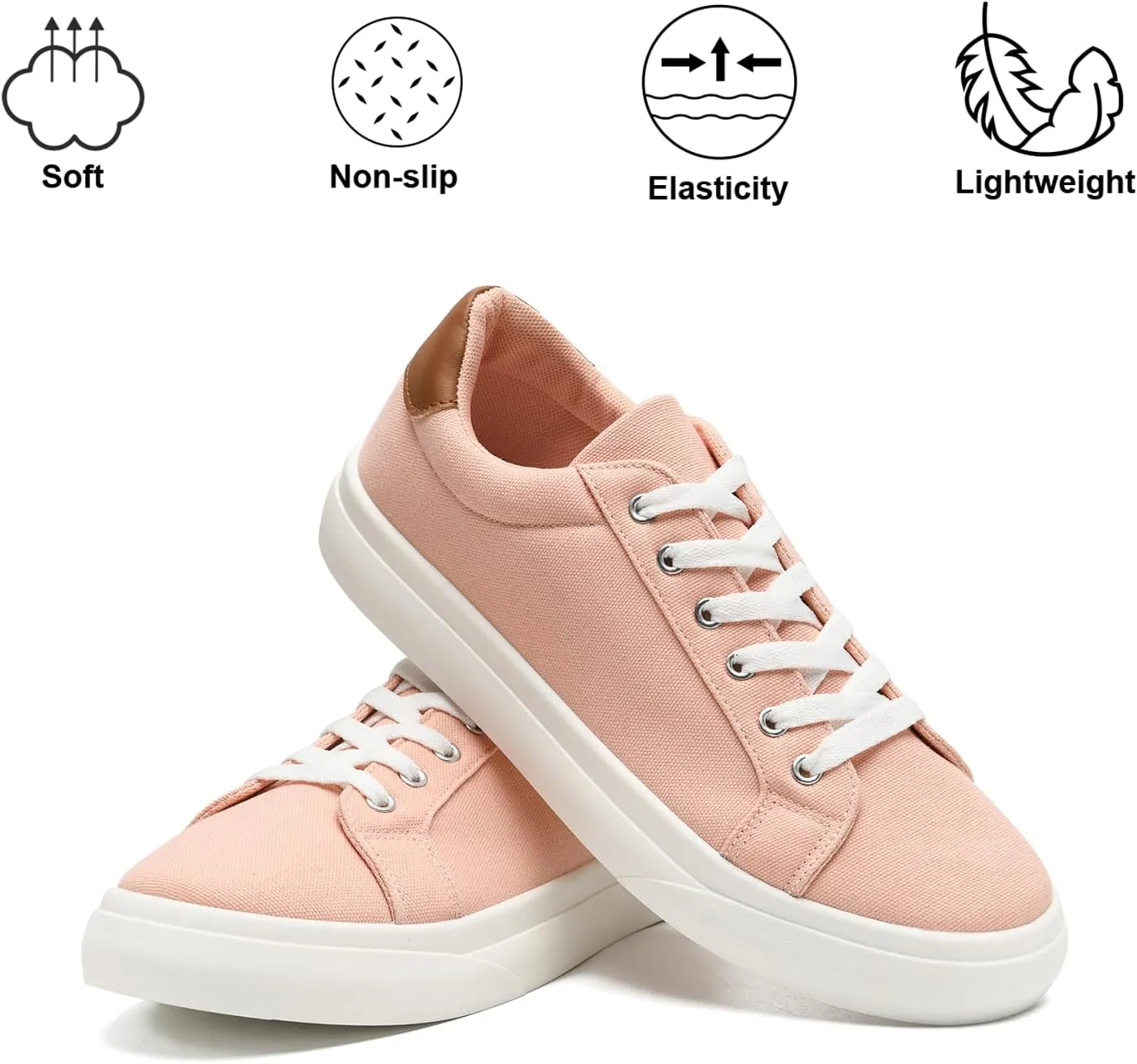 Canvas Shoes for Women and Men Low Top Lace Up Shoes Comfortable Tennis Shoes, Women's Fashion Sneakers Classic Casual Shoes
