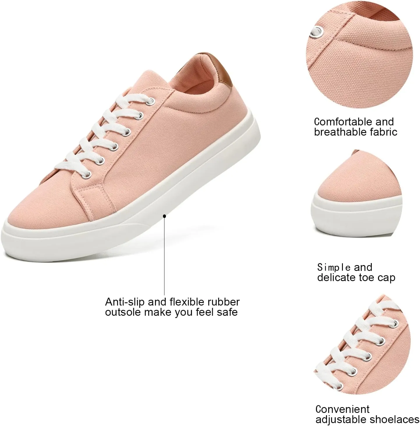 Canvas Shoes for Women and Men Low Top Lace Up Shoes Comfortable Tennis Shoes, Women's Fashion Sneakers Classic Casual Shoes
