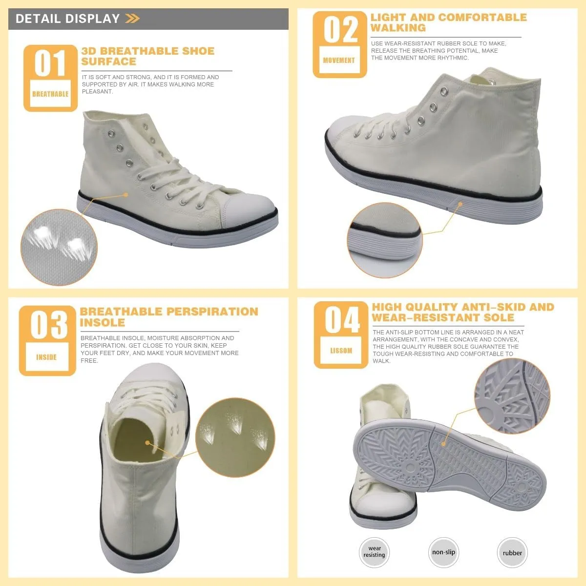Canvas Shoes for Women Lightweight High Top Sneakers Teens Girls Cute Printed Lace Up Casual Classic Walking Shoes