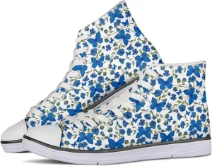 Canvas Shoes for Women Lightweight High Top Sneakers Teens Girls Cute Printed Lace Up Casual Classic Walking Shoes