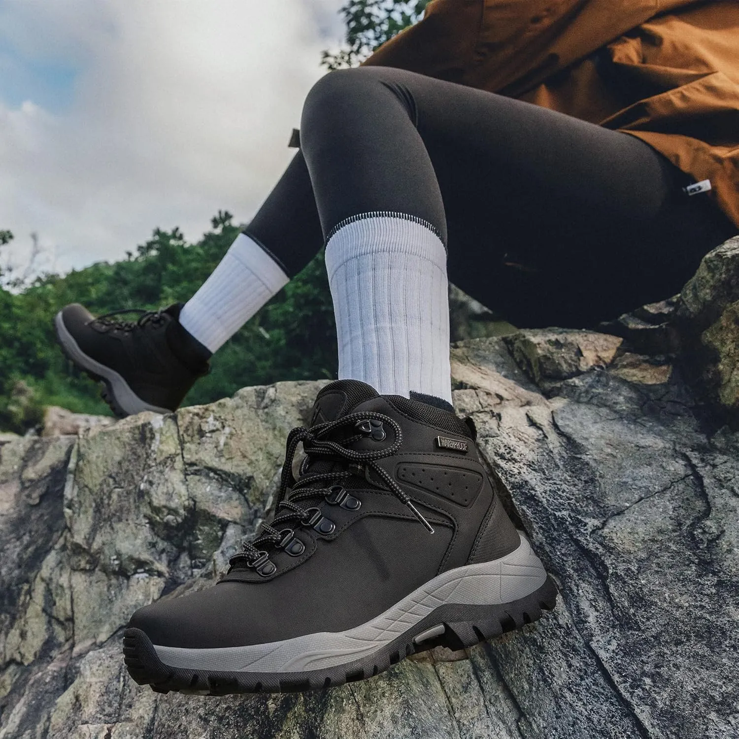 CC-Los Womens Waterproof Chukka Boots Outdoor Hiking Trekking Casual Shoes