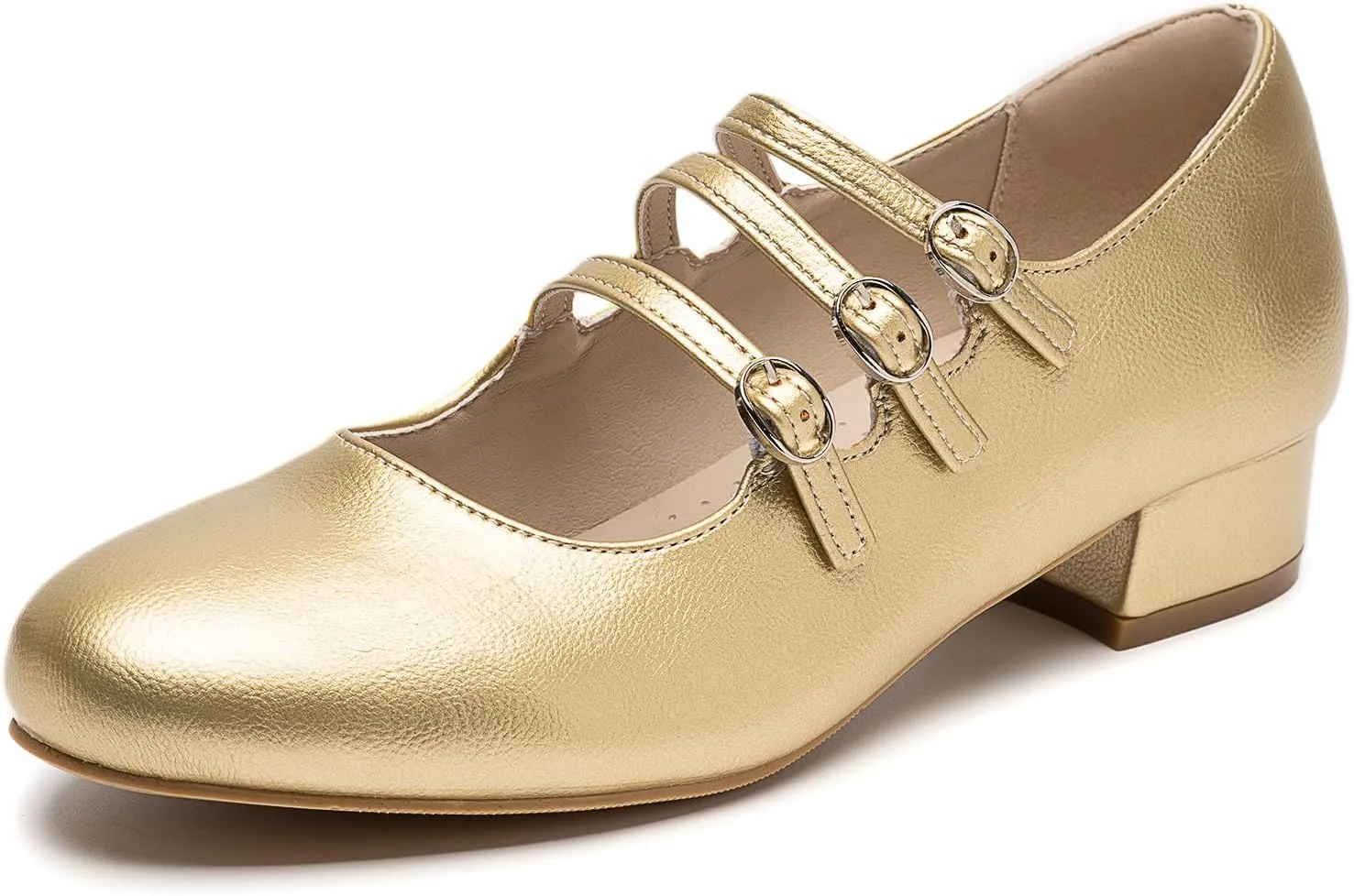 Cestfini Mary Jane Shoes Women Slip on Ballet Flat Dressy Comfortable Round Toe Black Flats Shoes Ankle Strap Flats for Women