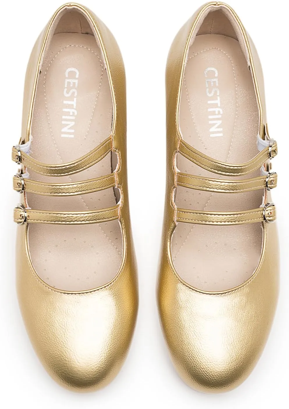 Cestfini Mary Jane Shoes Women Slip on Ballet Flat Dressy Comfortable Round Toe Black Flats Shoes Ankle Strap Flats for Women