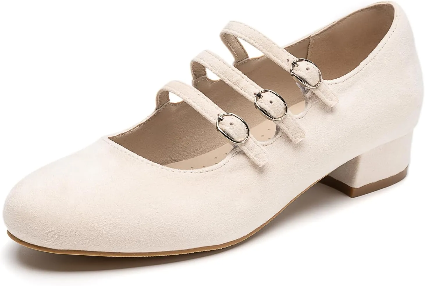 Cestfini Mary Jane Shoes Women Slip on Ballet Flat Dressy Comfortable Round Toe Black Flats Shoes Ankle Strap Flats for Women