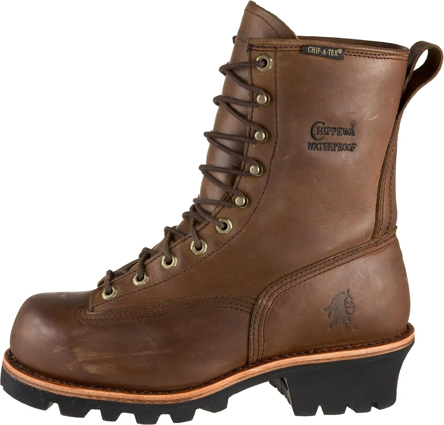 Chippewa Men's Paladin 8" Waterproof Steel Toe Logger Work Boot