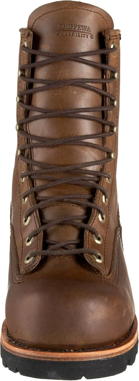Chippewa Men's Paladin 8" Waterproof Steel Toe Logger Work Boot