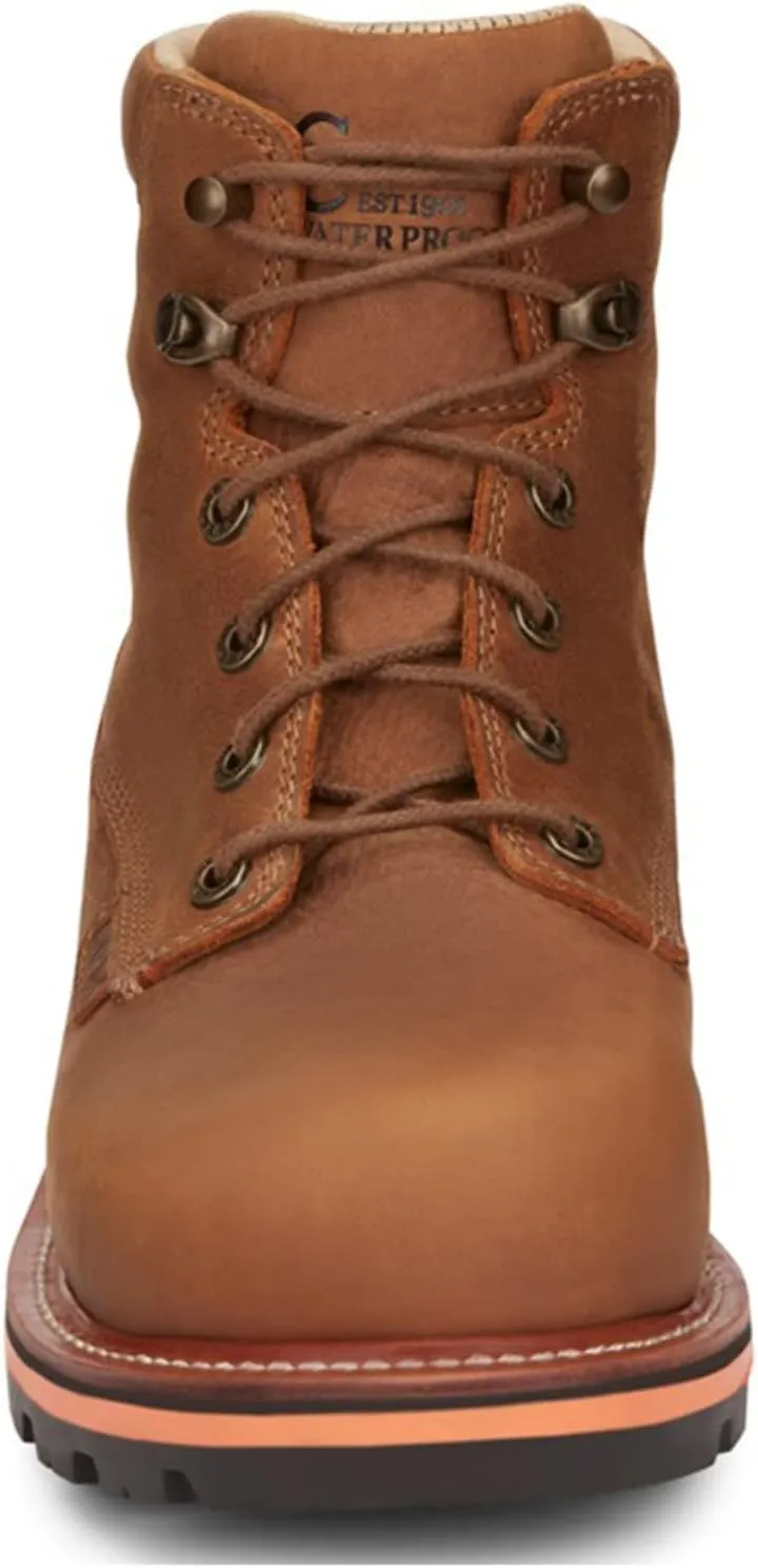 Chippewa Men's Thunderstruck Blonde 6" Lace-Up Waterproof Work Boot - Th1011