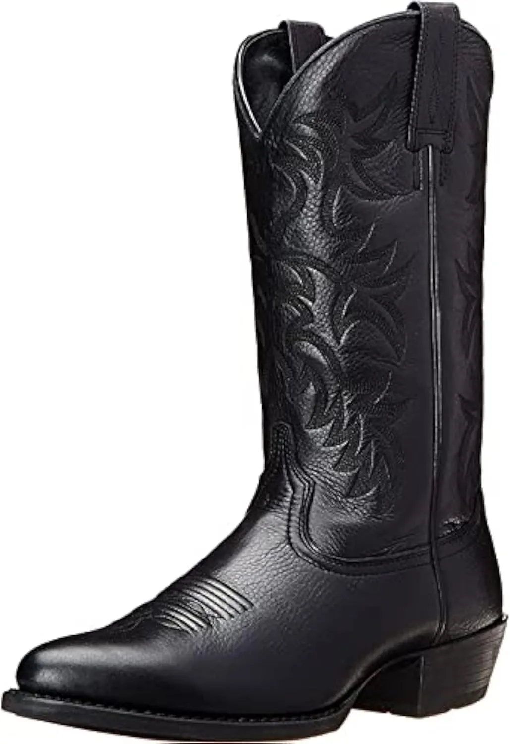 CHUUMEE Men's Fashion Round Toe Embroidered Western Cowboy Boots