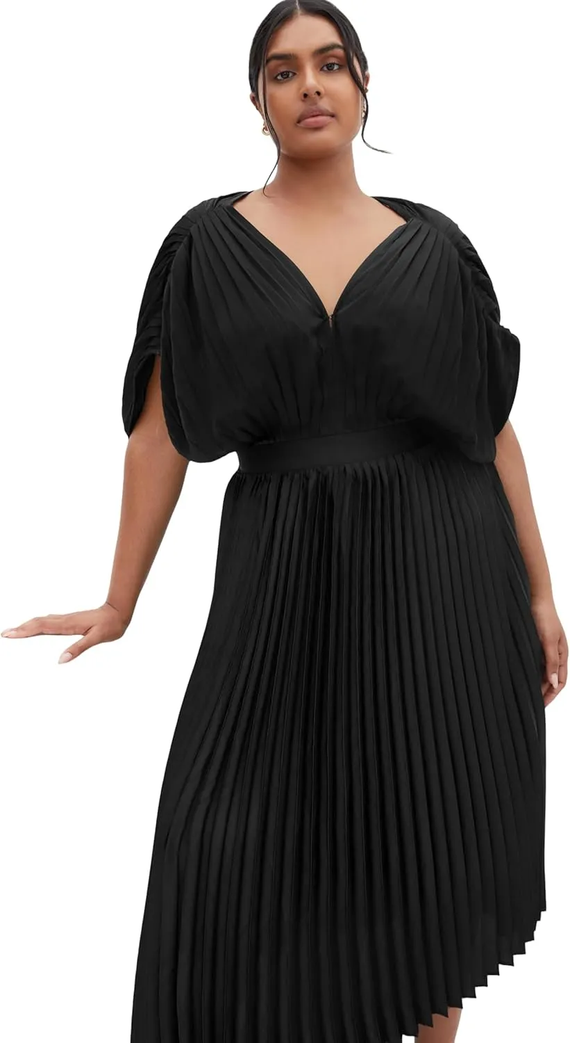 City Chic Women's Plus Size Dress - Henley Midi